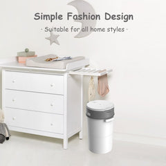 Bellababy Diaper Bin shows 360° rotate handle for easy, mess-free disposal.