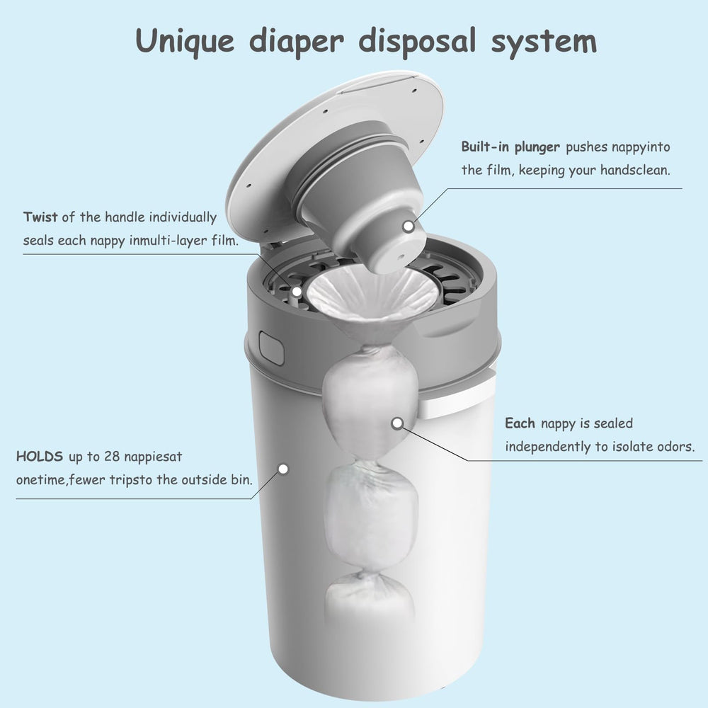 Bellababy Refill 270 inches provides long-lasting odor protection between changes.