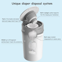 Bellababy Refill 270 inches provides long-lasting odor protection between changes.