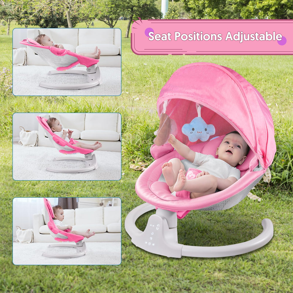 Bellababy remote-control swing with easy on-hand adjustments
