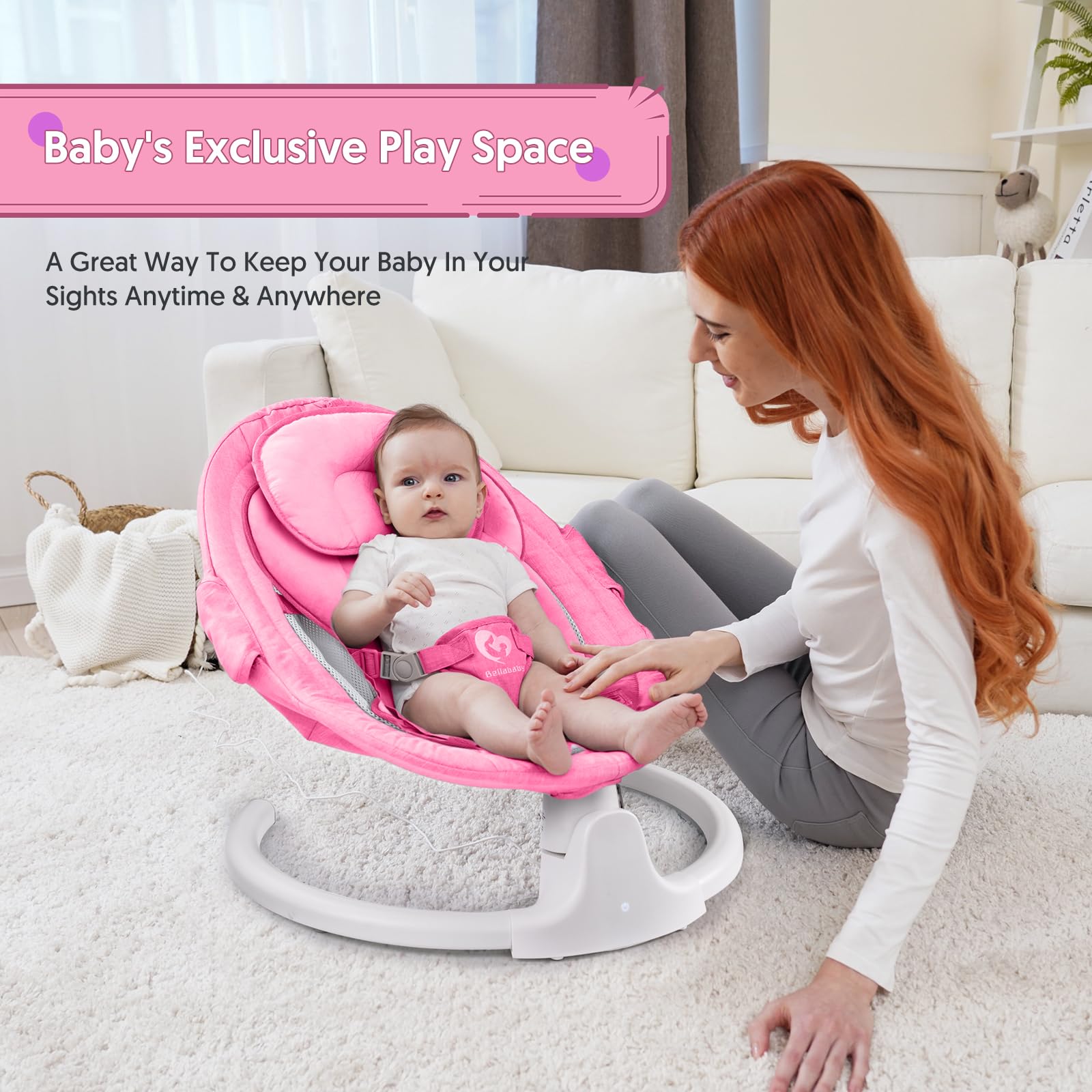Bellababy ten-lullabies-bluetooth-speaker streams gentle melodies for baby