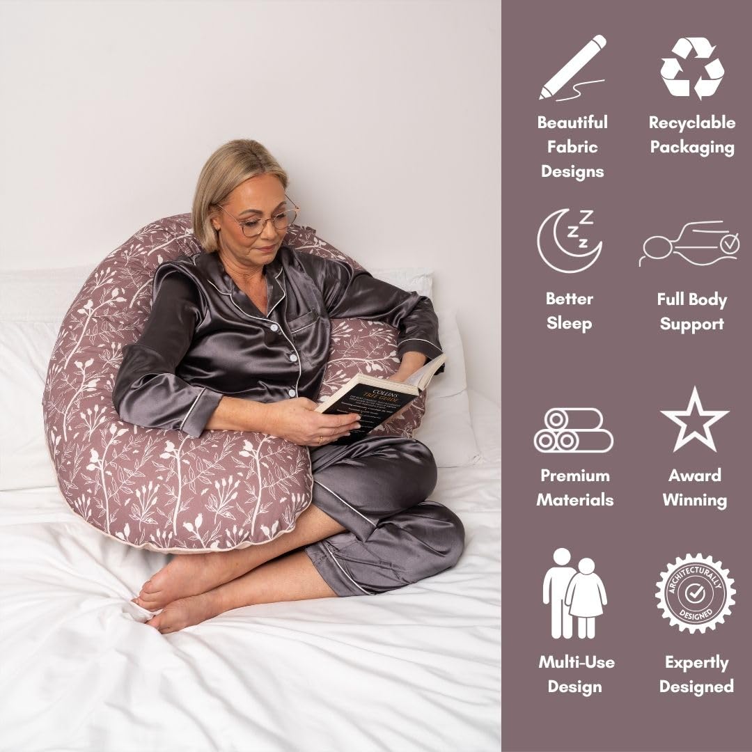 BellaMoon Pillow features stylish, modern design for moms.