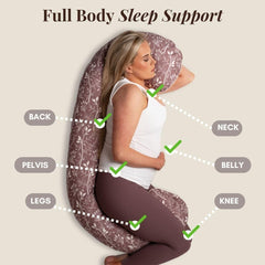 BellaMoon C-Shaped Pillow ideal for side sleeping and lounging.