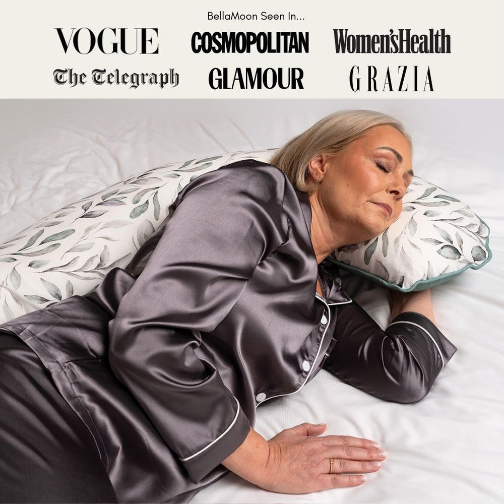 BellaMoon full-body comfort for pregnancy lounging and night sleep.