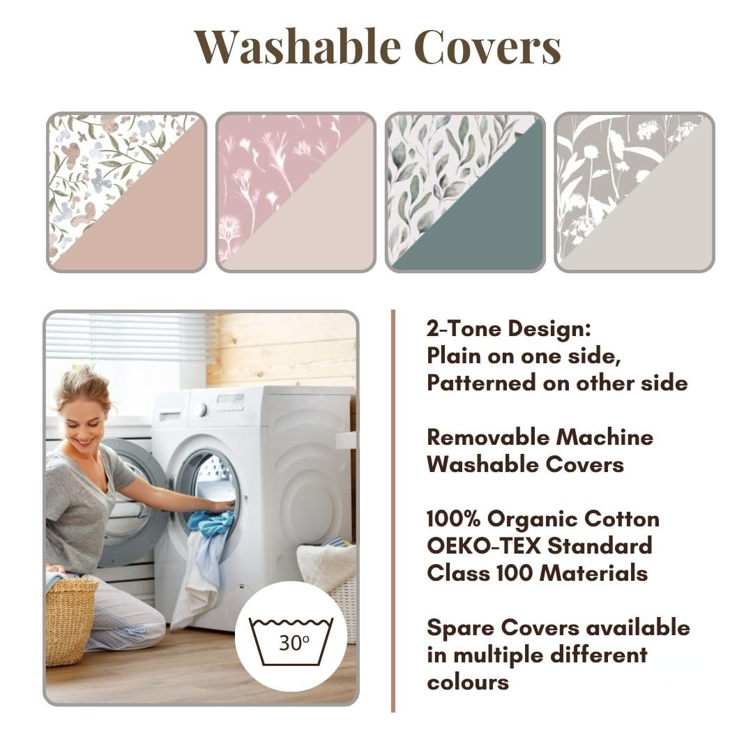 BellaMoon Pillow removable cover is easy to wash.