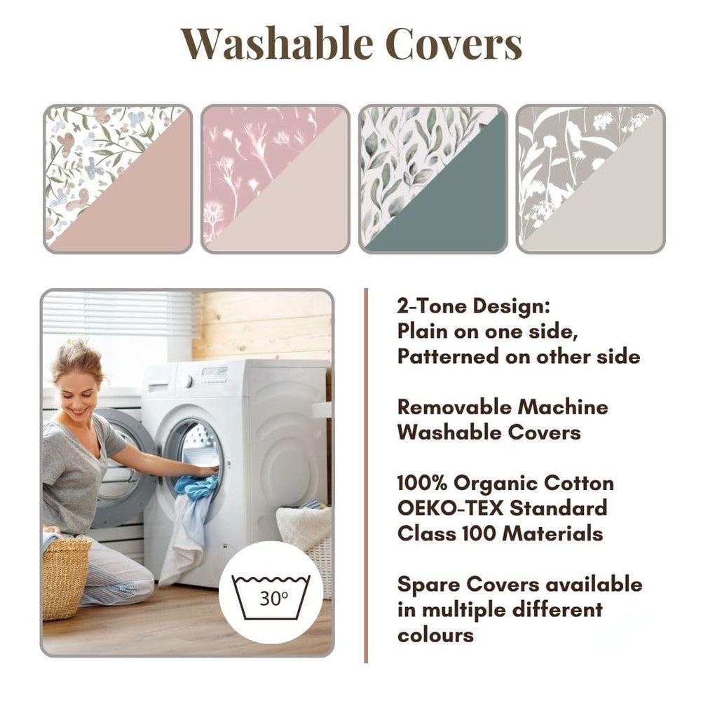 BellaMoon Pillow removable cover is easy to wash.