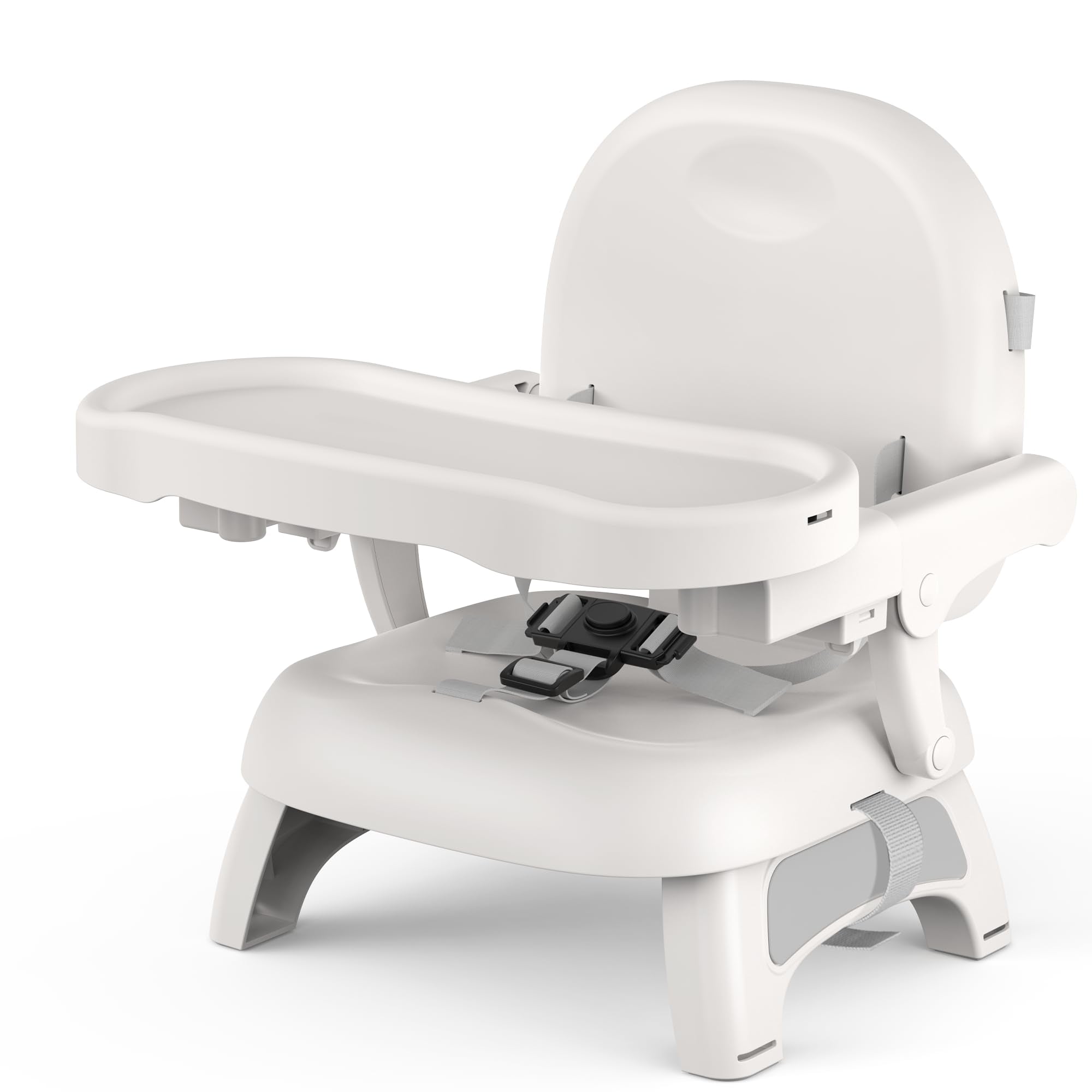 Bella's Friends 3-in-1 booster seat at the dining table for safe toddler meals.