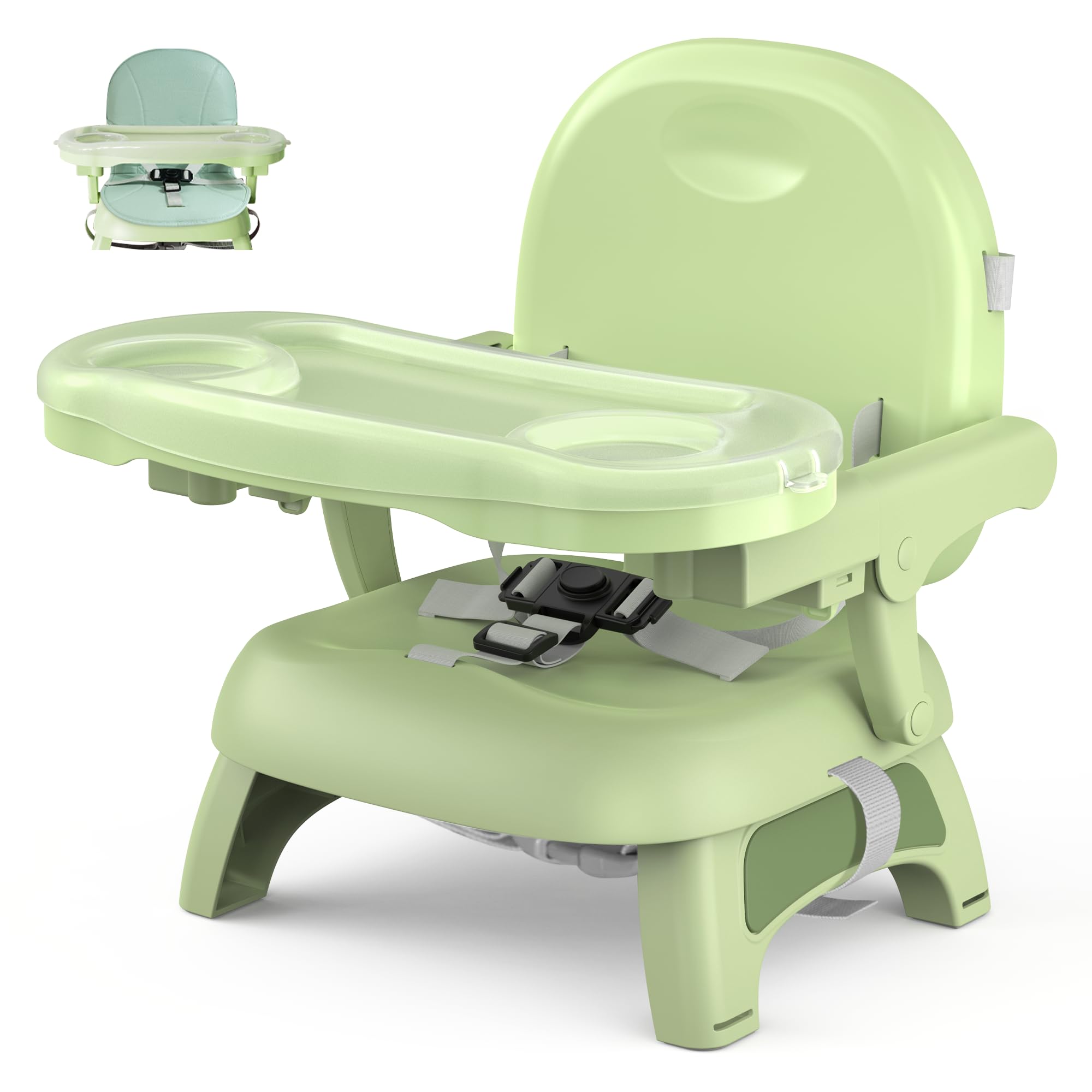 Bella's Friends 3-in-1 booster folded compactly for travel and storage.