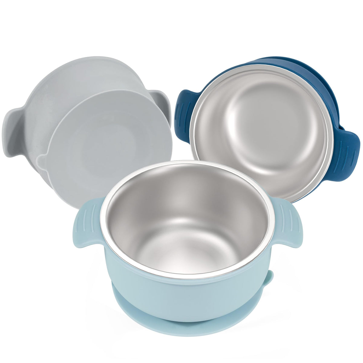 Bella's Friends baby bowl with suction base secures meals and reduces spills.