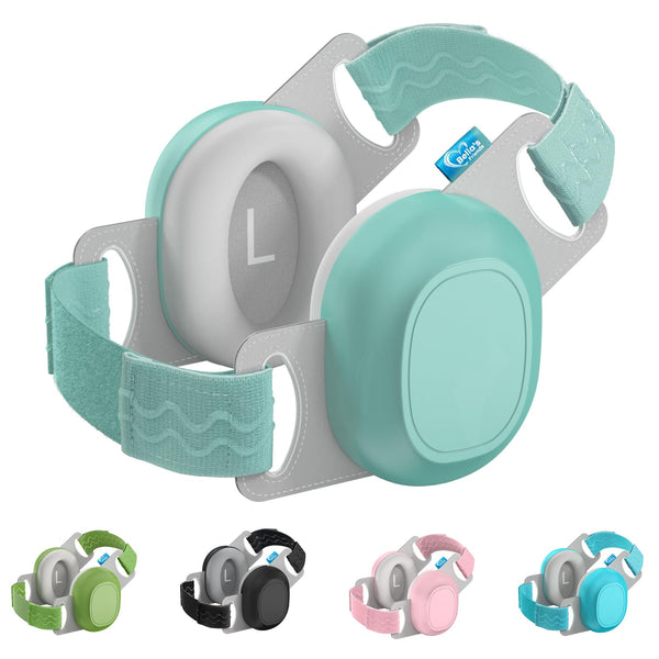 Bella's Friends Baby Ear Protection 24dB foam padding minimizes loud noise for infants