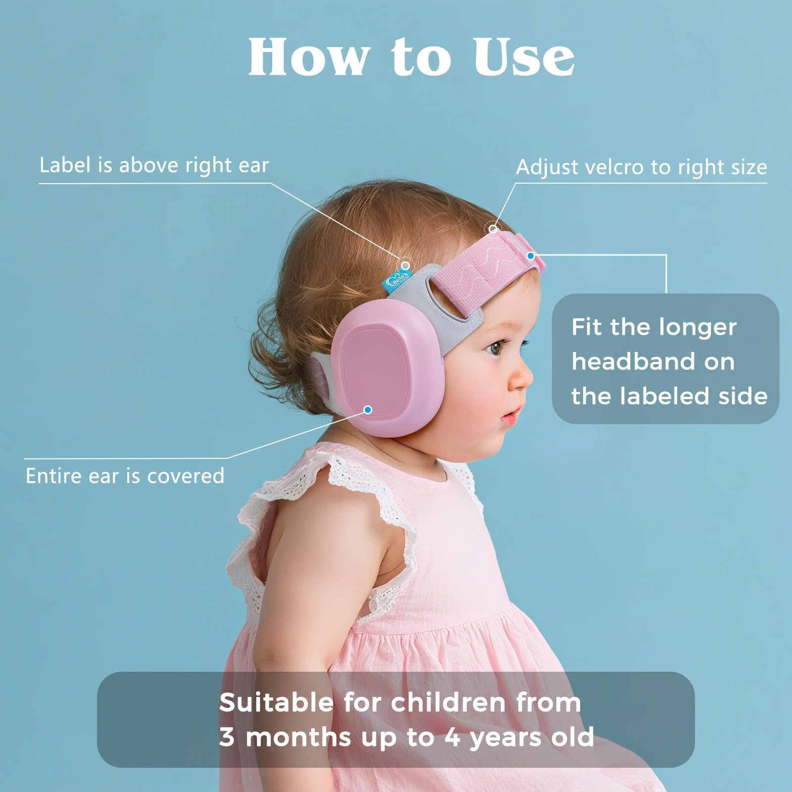 Bella's Friends pink baby ear protection makes a thoughtful gift