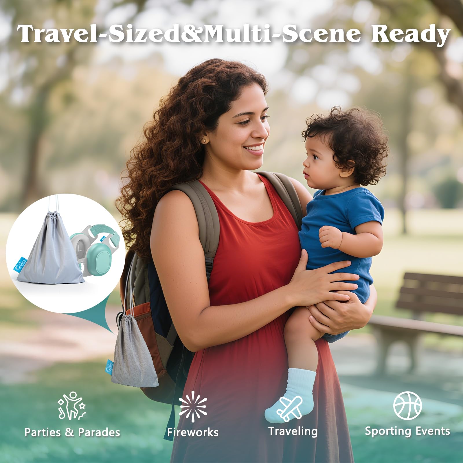 Bella's Friends Baby Ear Protection travel-friendly design for planes and events