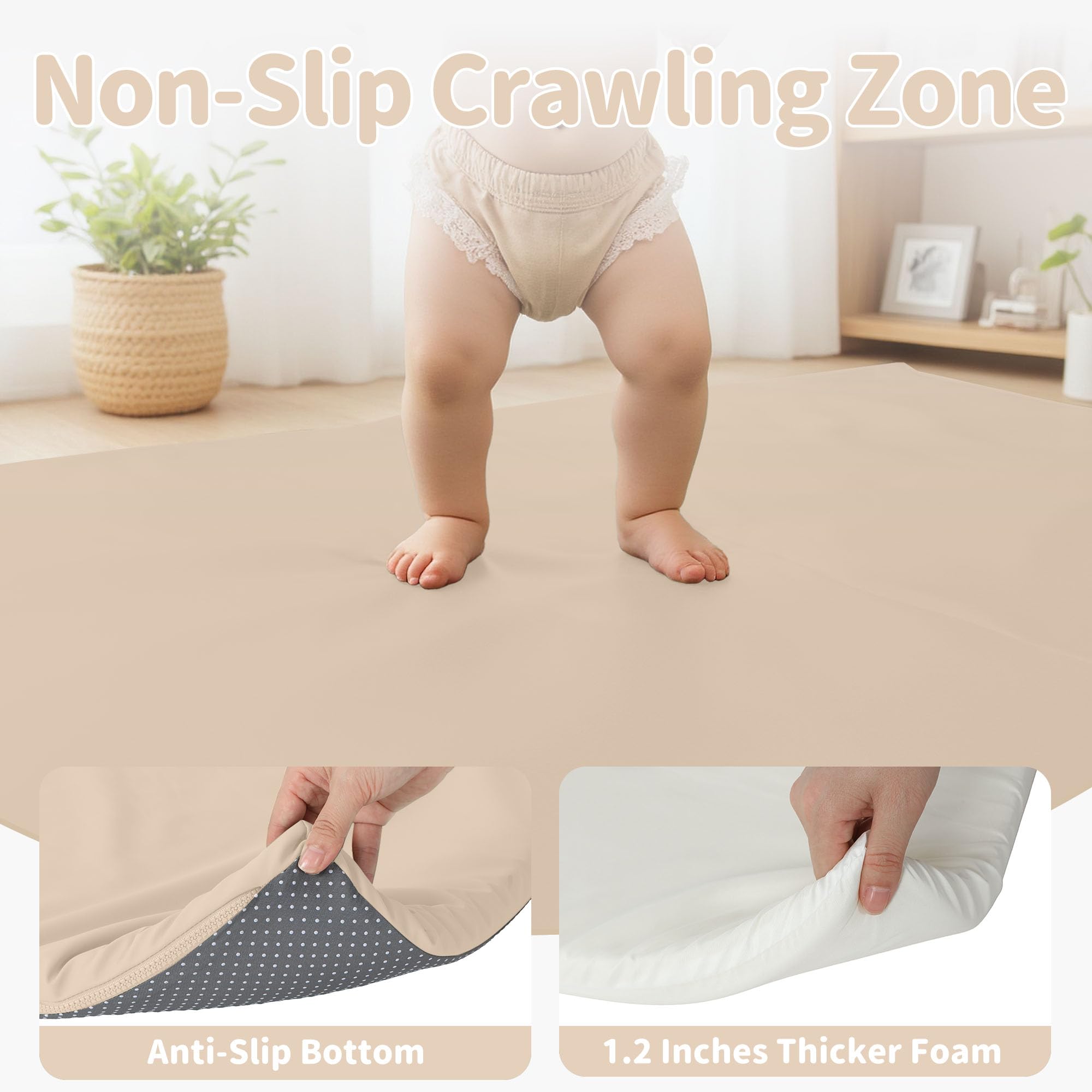 Bella's Friends beige mat suits any room decor.