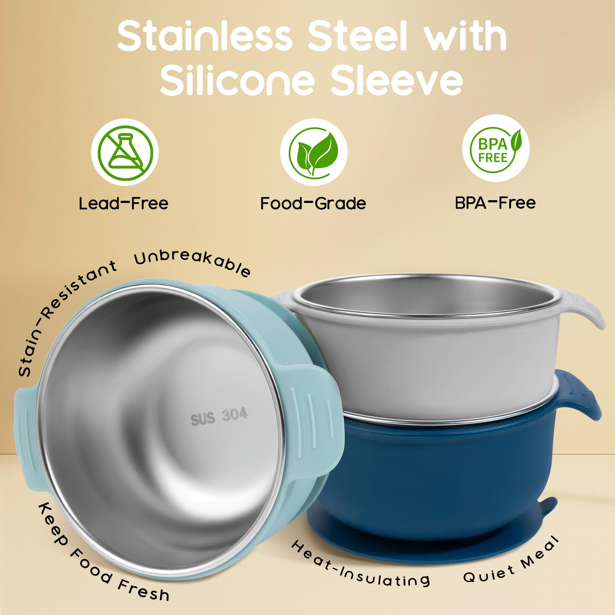 Bella's Friends durable stainless steel core withstands drops and daily use.