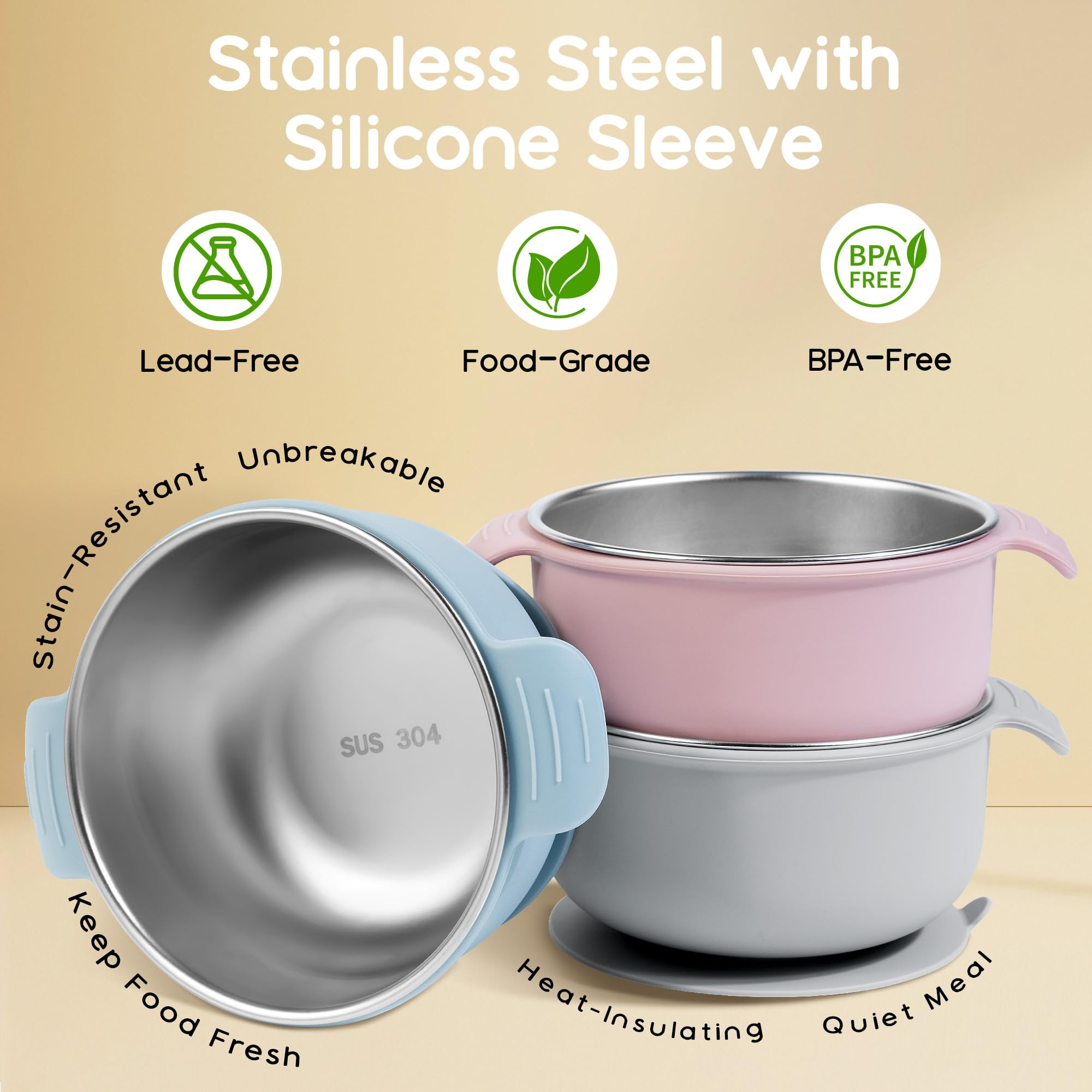 Bella's Friends bowls 3-pack packaging for versatile family meals