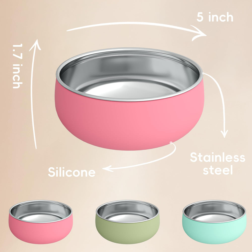 Bella's Friends five-inch bowls suit tiny portions for babies and snacks for kids.