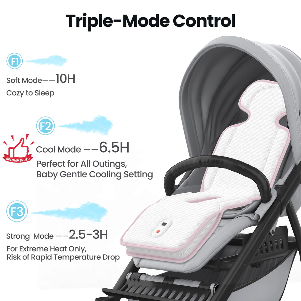 Bella's Friends car seat cooling pad fits car seats easily.