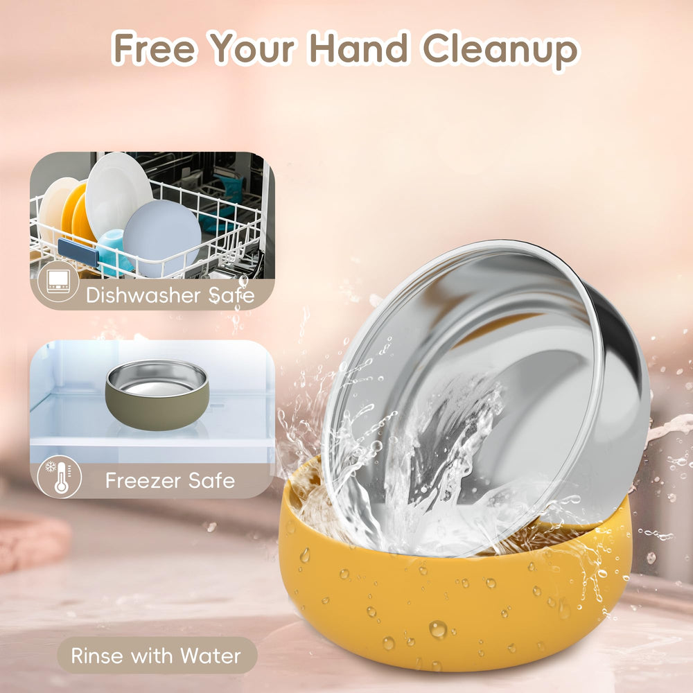 Bella's Friends dishwasher-safe bowl simplifies cleanup after meals.