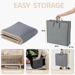 Bella's Friends carry bag shown with mat for easy weekend trips.
