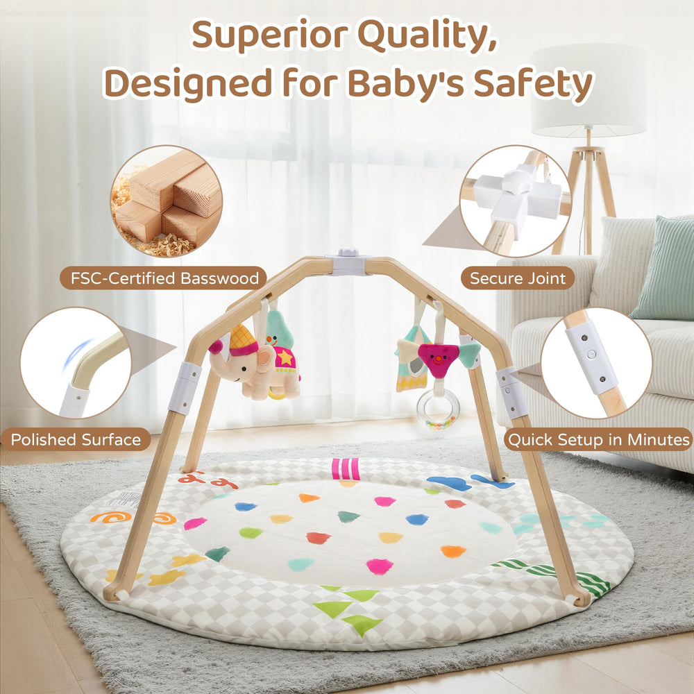 Bella's Friends foldable wooden frame for easy travel