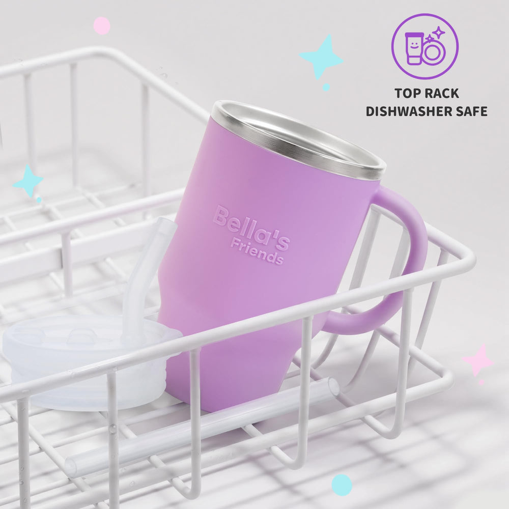 Bella's Friends Handy Mini Tumbler easy-clean-assembly enables quick disassembly for cleaning.