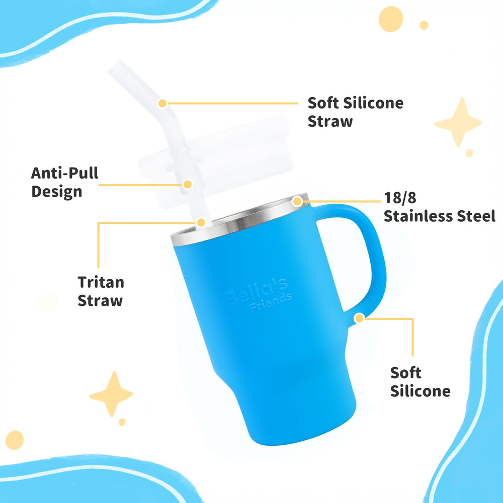 Bella's Friends Handy Mini Tumbler leak-proof straw prevents spills during travel
