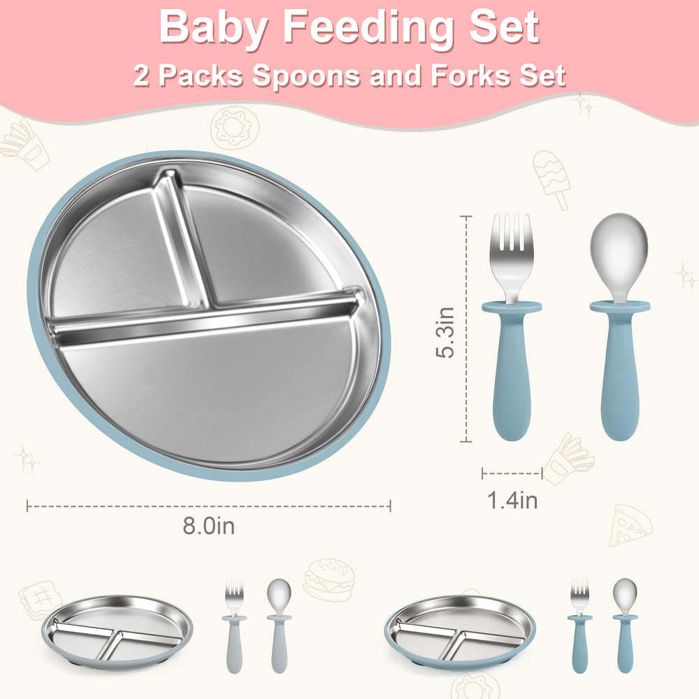Bella's Friends spoons and forks set with easy-grip handles