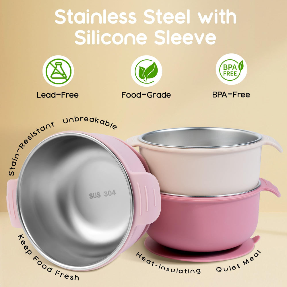 Bella's Friends stainless steel interior resists stains and odors for repeated use.