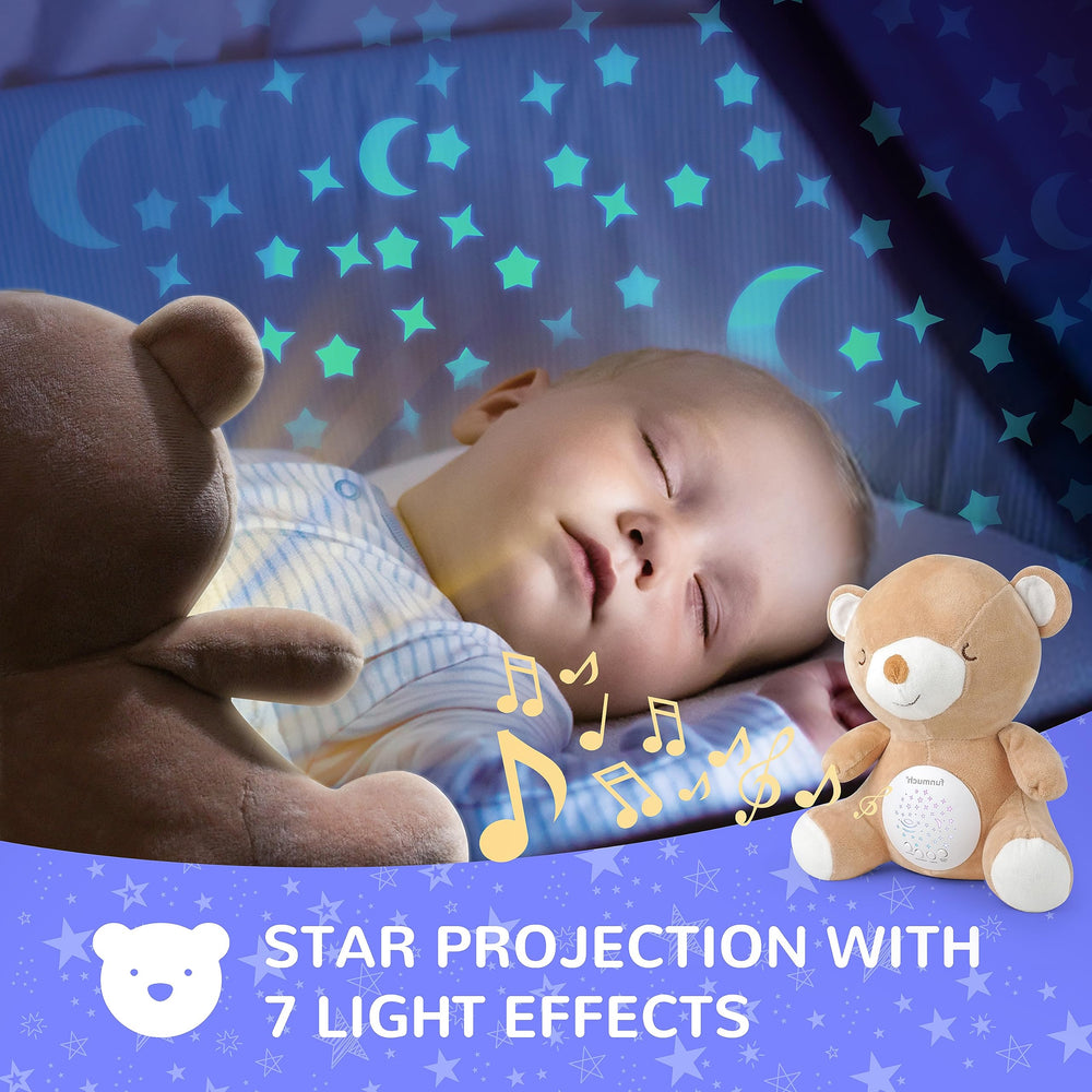 BELLOCHIDDO teddy-bear-soother-10-lullabies offers soothing tunes for calm evenings.