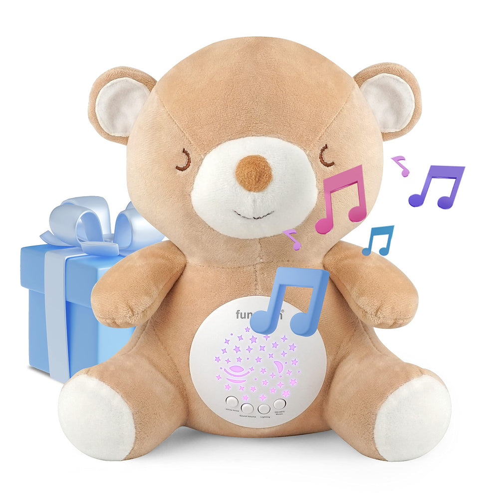 BELLOCHIDDO teddy-bear-soother-crib-lullaby suits newborn night routines.