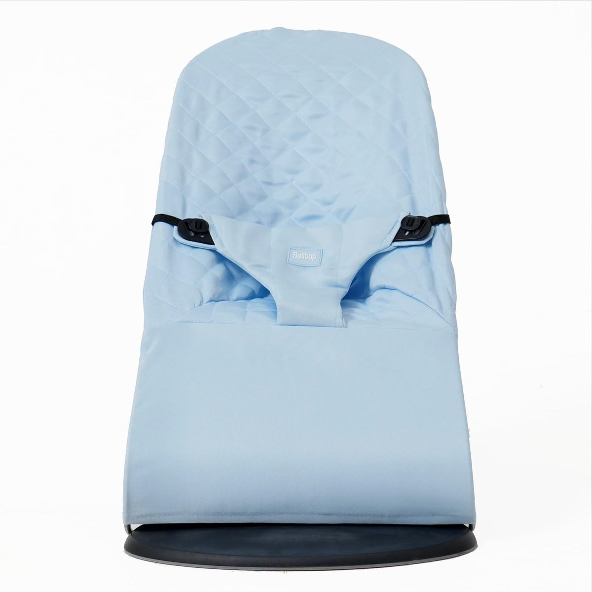 Belltop fabric seat cover for Bouncer in soft blue delivers cozy comfort for delicate baby skin
