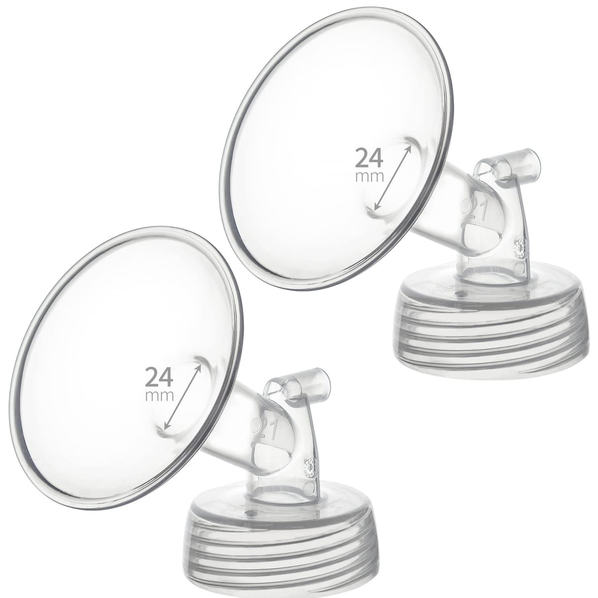 Belmikal 24mm flange assembly for comfortable pumping sessions.