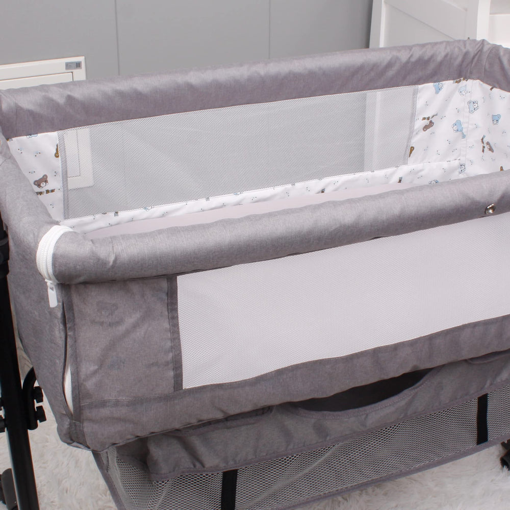 Belsden microfiber closeup reveals silky softness for baby skin contact.