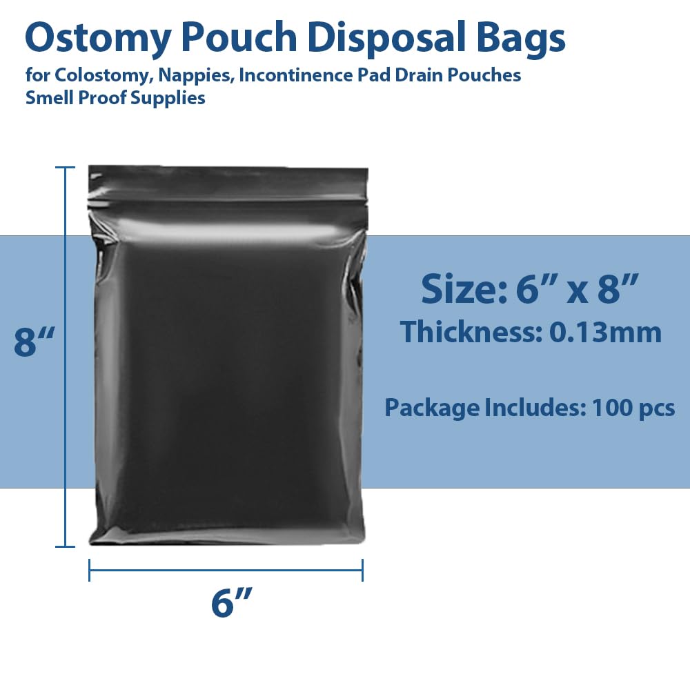 BEMAXYE disposal bags with sealing strip for strong odor control