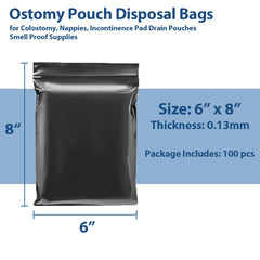BEMAXYE disposal bags with sealing strip for strong odor control