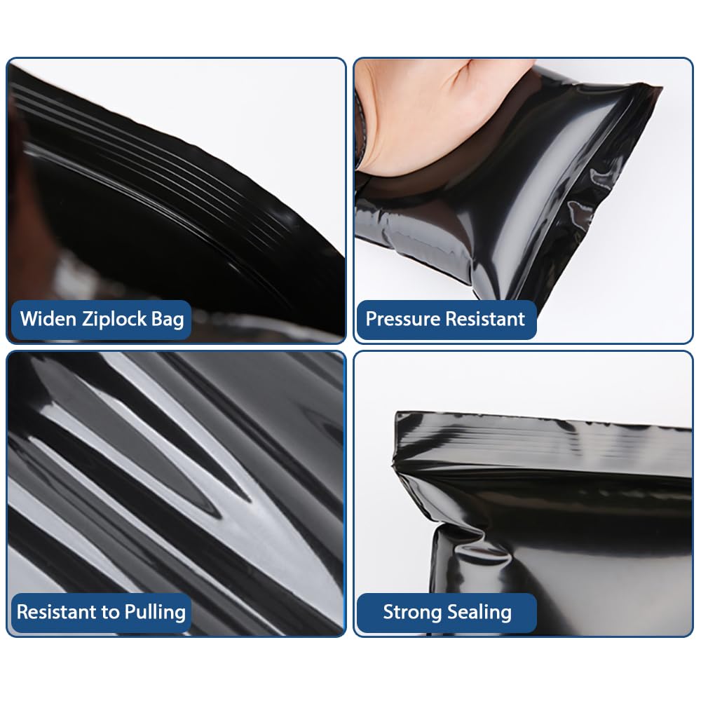 BEMAXYE opaque exterior bags with a reclosable zipper for secure transport