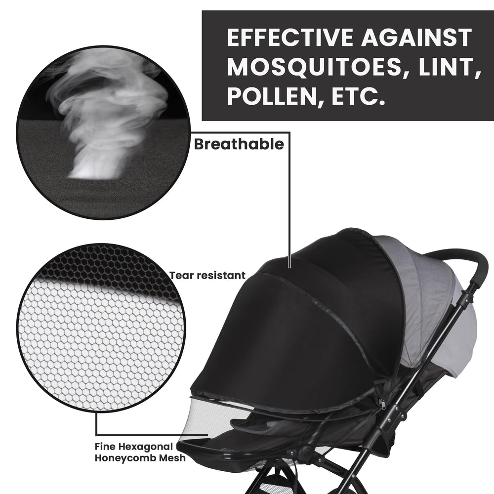 Bemece breathable honeycomb mesh ensures airflow while blocking insects.