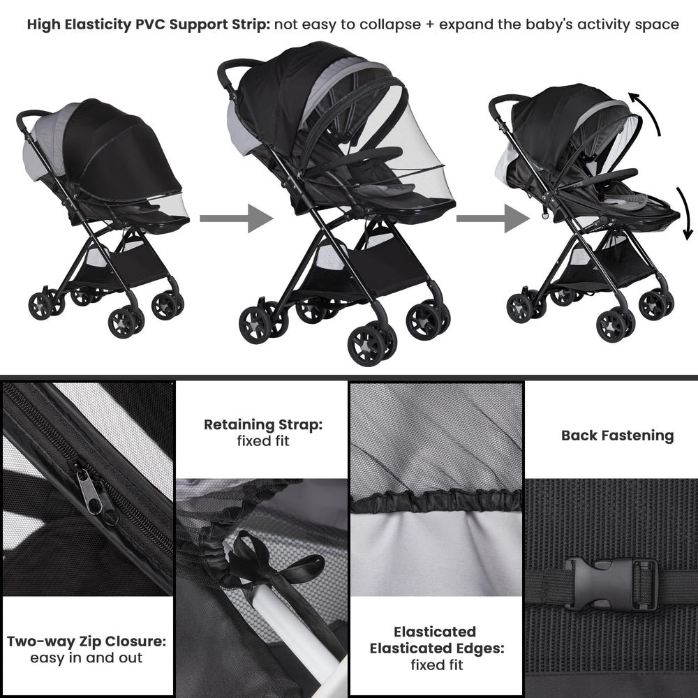 Bemece pvc-support structure keeps the net open and spacious during movement.
