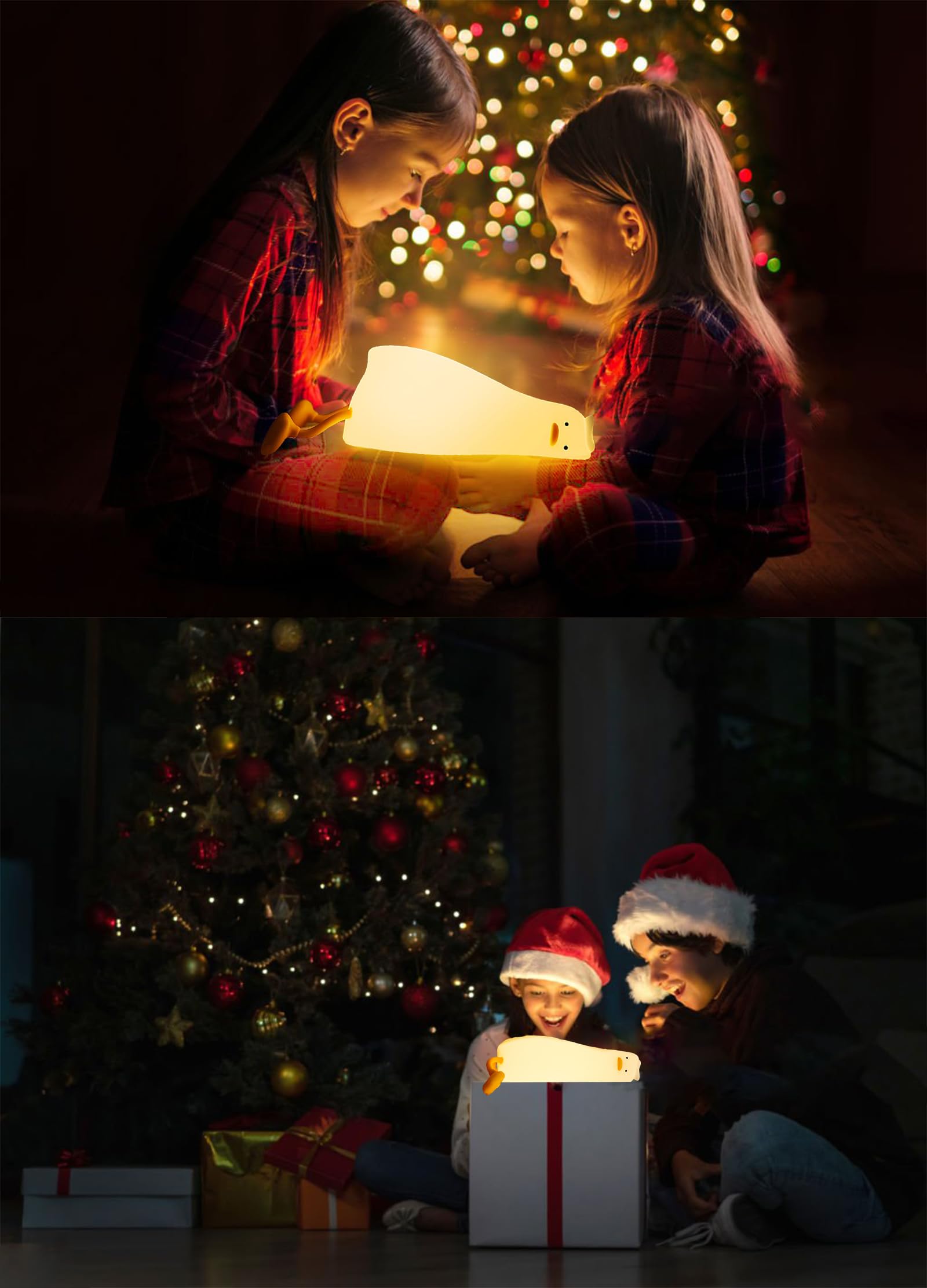 BemeedLigt squishy duck toy light doubles as play and night light.