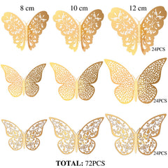 Easy-to-apply Bememo butterfly wall decals for windows and walls.
