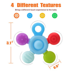 BEMEI Seeway chew necklace uses BPA-free silicone for safe mouth exploration.