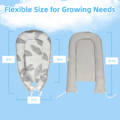 Close up of the breathable cotton cover on the BEMPUS lounger