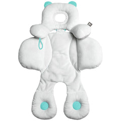 BENBAT Total Body Support Pillow demonstrates ergonomic design for secure infant seat positioning.