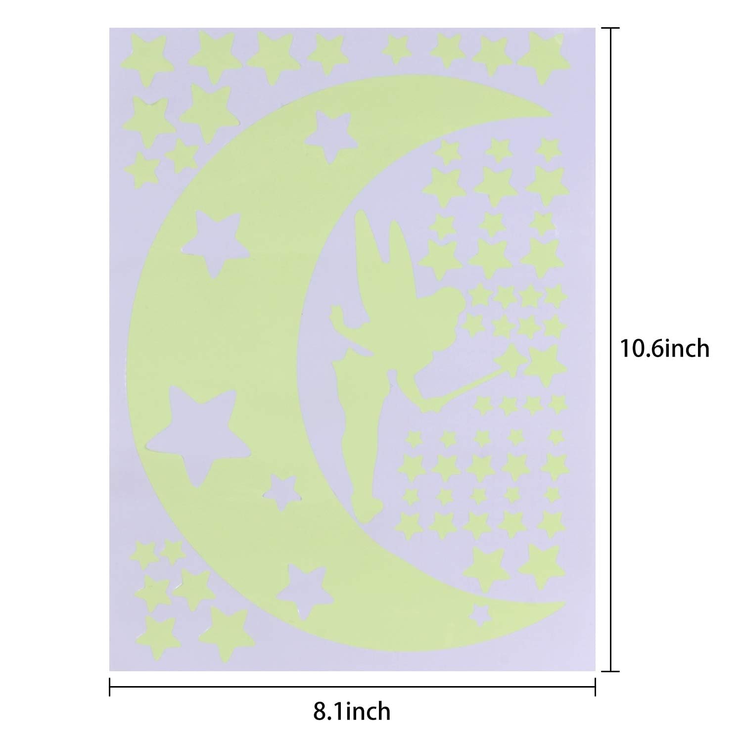 Benbo removable wall decal sticks easily without wall damage.