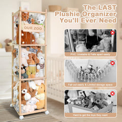 BENCHRY space-saving toy organizer fits tight corners while boosting room decor