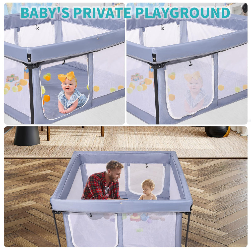Indoor and outdoor safe space by Bend River playpen