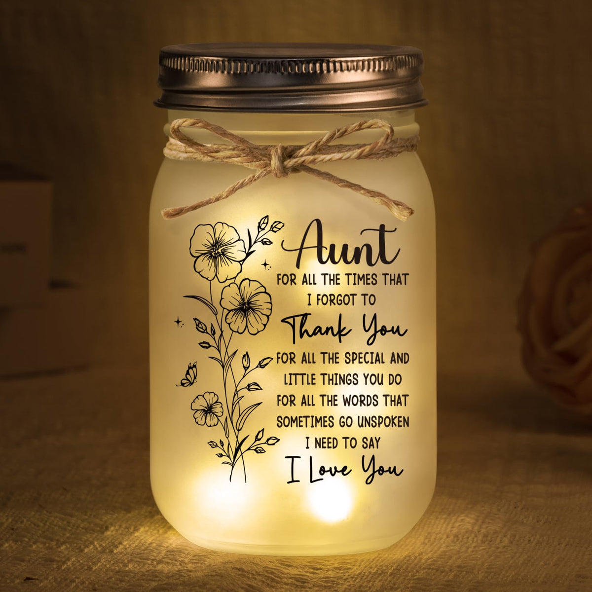 BeneCharm mason-jar-night-light for a warm ambiance at home.