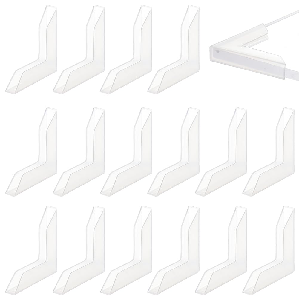 BENECREAT L-shaped corner protector on a glass edge showing edge protection