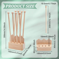 BENECREAT pinewood base provides stable footing for cups and bottles.