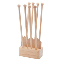 BENECREAT plastic bag drying rack with eight poles for batch drying.